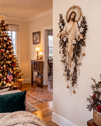 Jesus glowing wall light